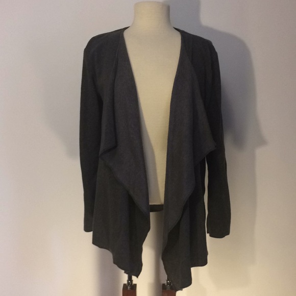 fleece waterfall cardigan